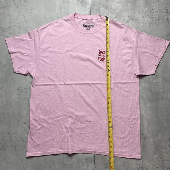 Official Boyz N The Hood Embroidered T-Shirt Pink Mens Tee Size XL Ice Cube - Picture 4 of 5
